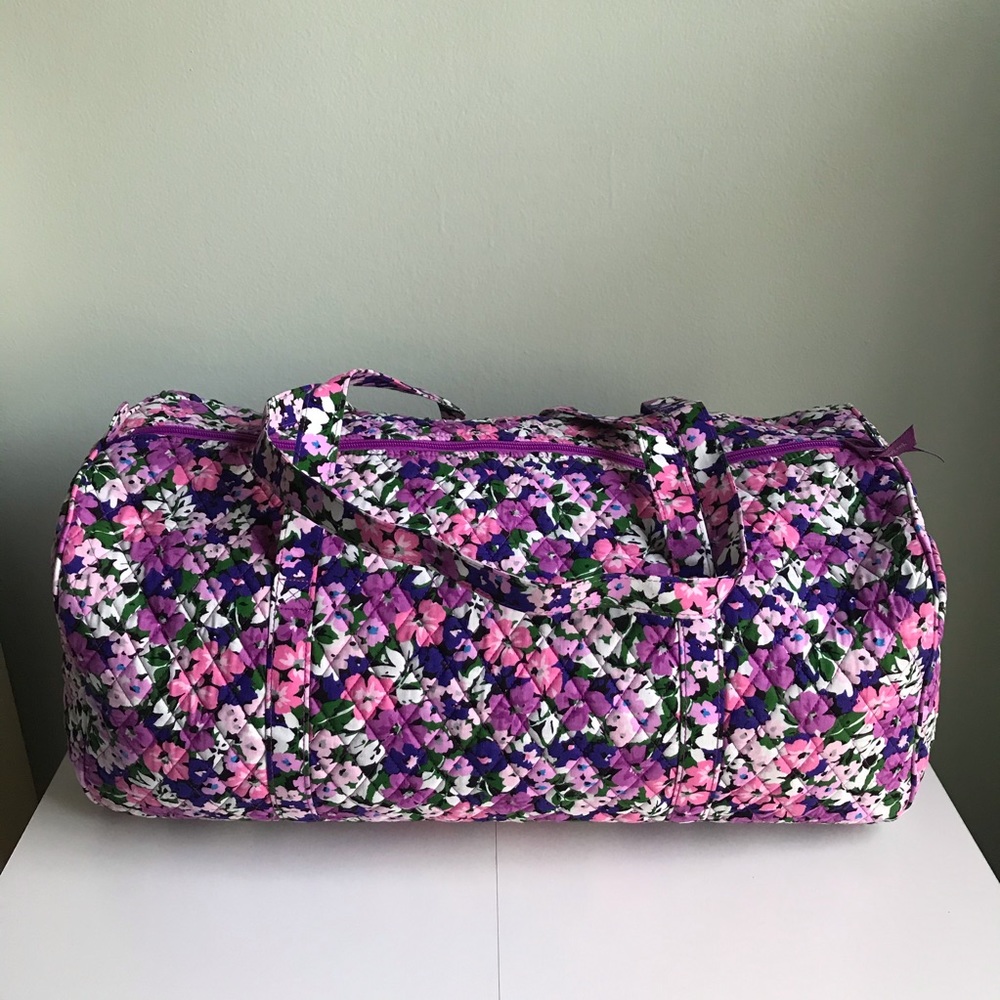 Vera Bradley Flower Garden Large Traveler Duffel